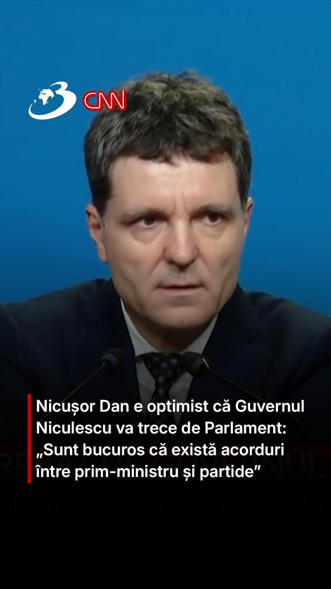 Nicușor Dan e optimist că Guvernul Niculescu va trece de Parlament: „Sunt bucuros că există acorduri între prim-ministru și partide”