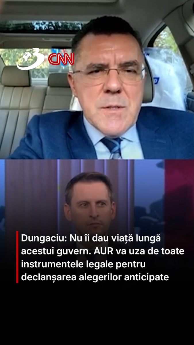Dungaciu: Nu îi dau viață lungă acestui guvern. AUR va uza de toate instrumentele legale pentru declanșarea alegerilor anticipate