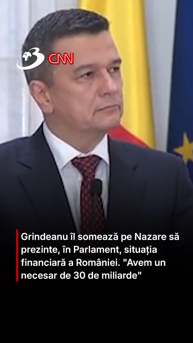 Grindeanu îl somează pe Nazare să prezinte, în Parlament, situația financiară a României. 