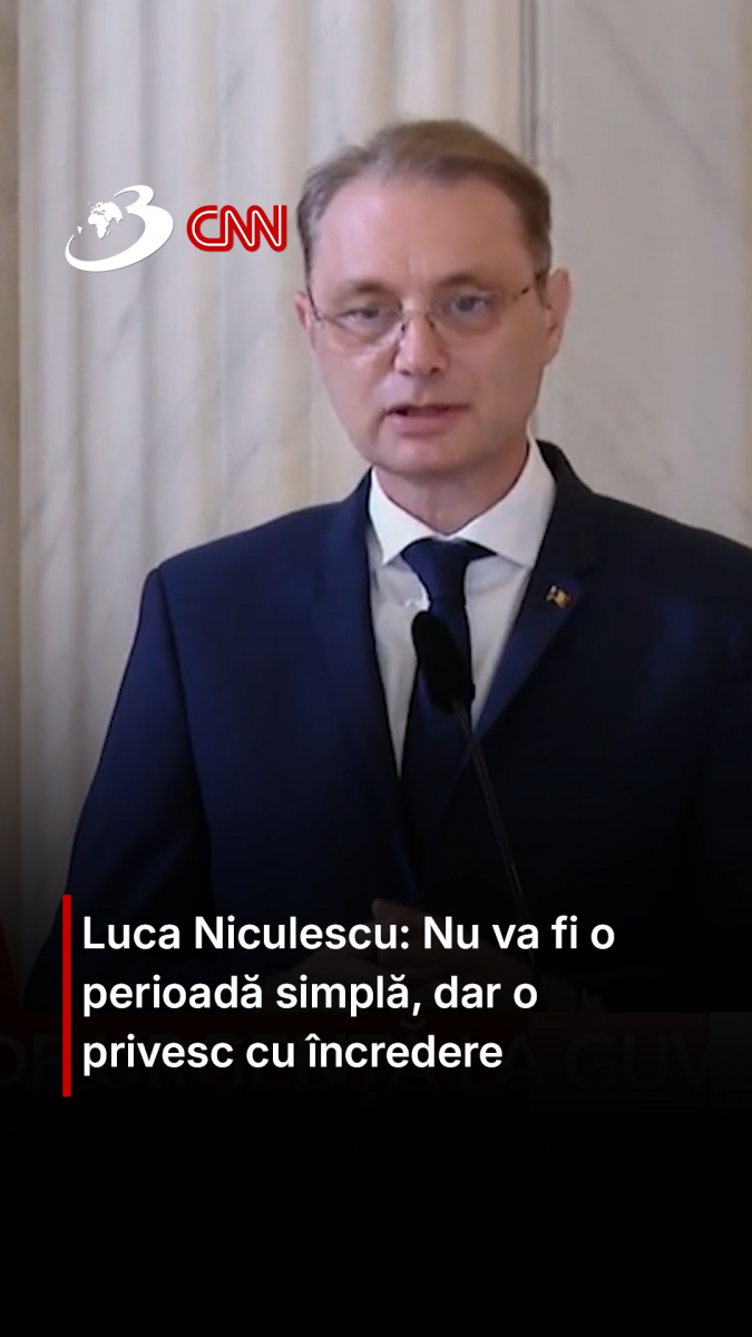 Luca Niculescu: Nu va fi o perioadă simplă, dar o privesc cu încredere