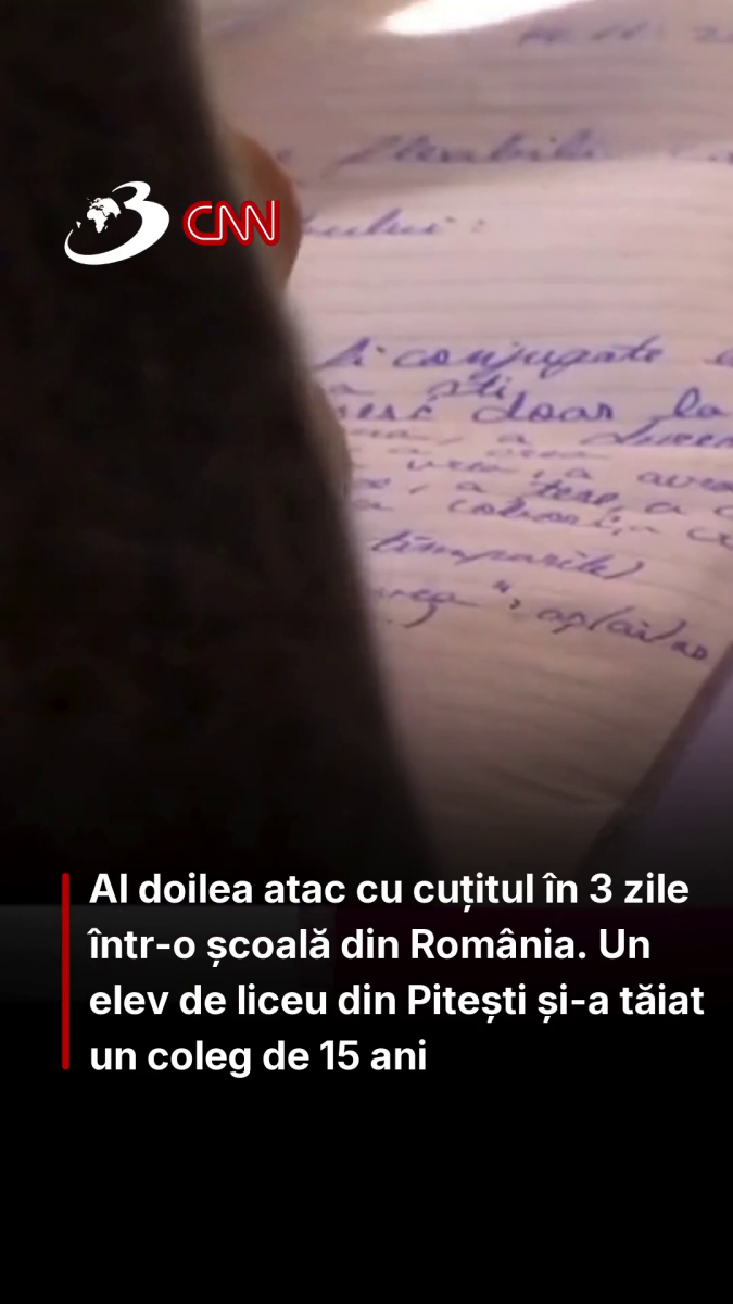 Al doilea atac cu cuțitul în 3 zile într-o școală din România. Un elev de liceu din Pitești și-a tăiat un coleg de 15 ani