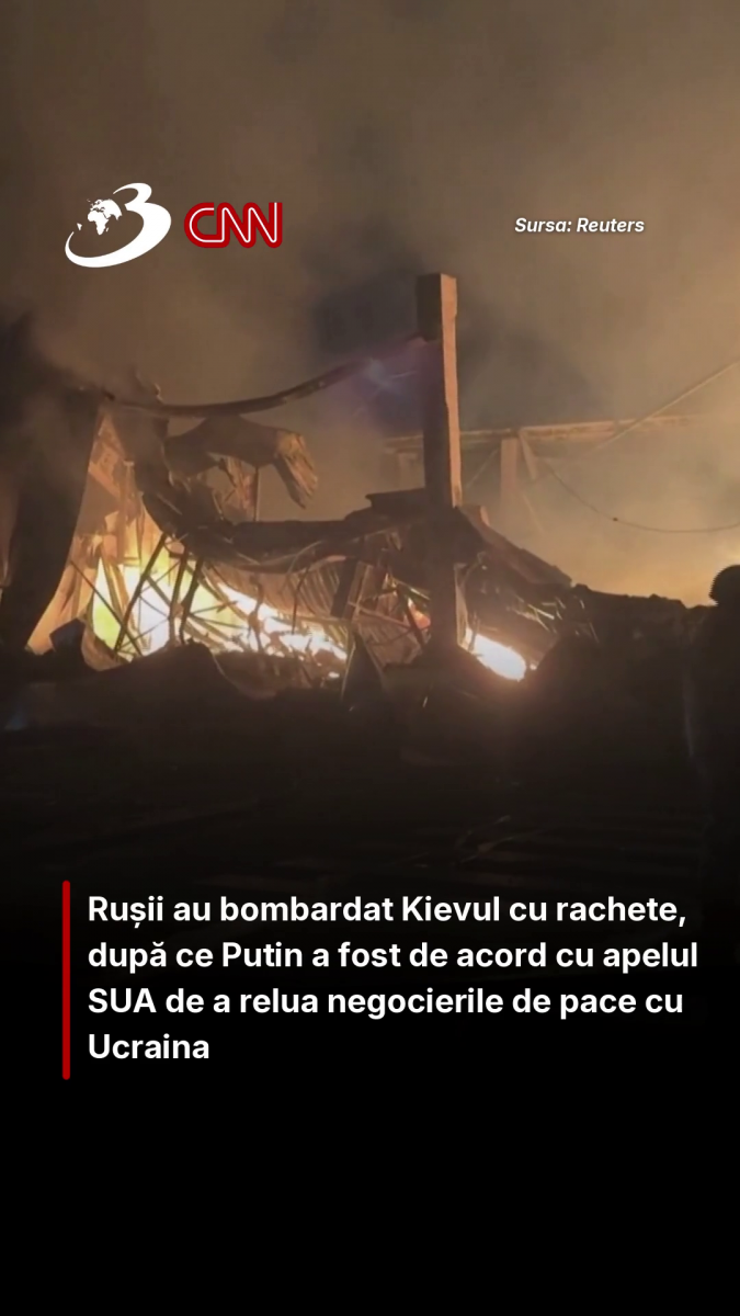 Rușii au bombardat Kievul cu rachete, după ce Putin a fost de acord cu apelul SUA de a relua negocierile de pace cu Ucraina