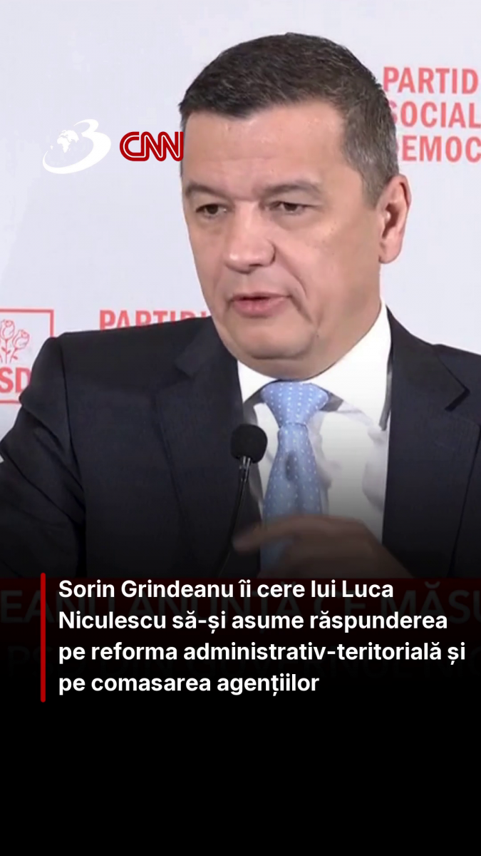 Sorin Grindeanu îi cere lui Luca Niculescu să-și asume răspunderea pe reforma administrativ-teritorială și pe comasarea agențiilor