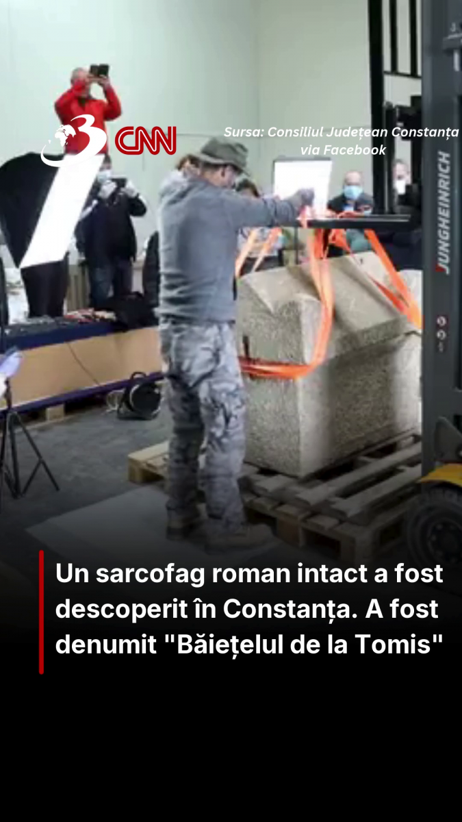 Un sarcofag roman intact a fost descoperit în Constanța. A fost denumit 