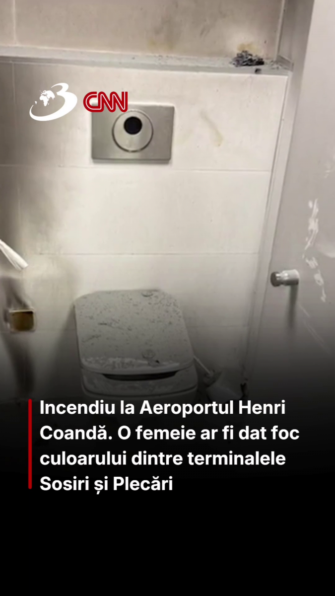 Incendiu la Aeroportul Henri Coandă. O femeie ar fi dat foc culoarului dintre terminalele Sosiri și Plecări