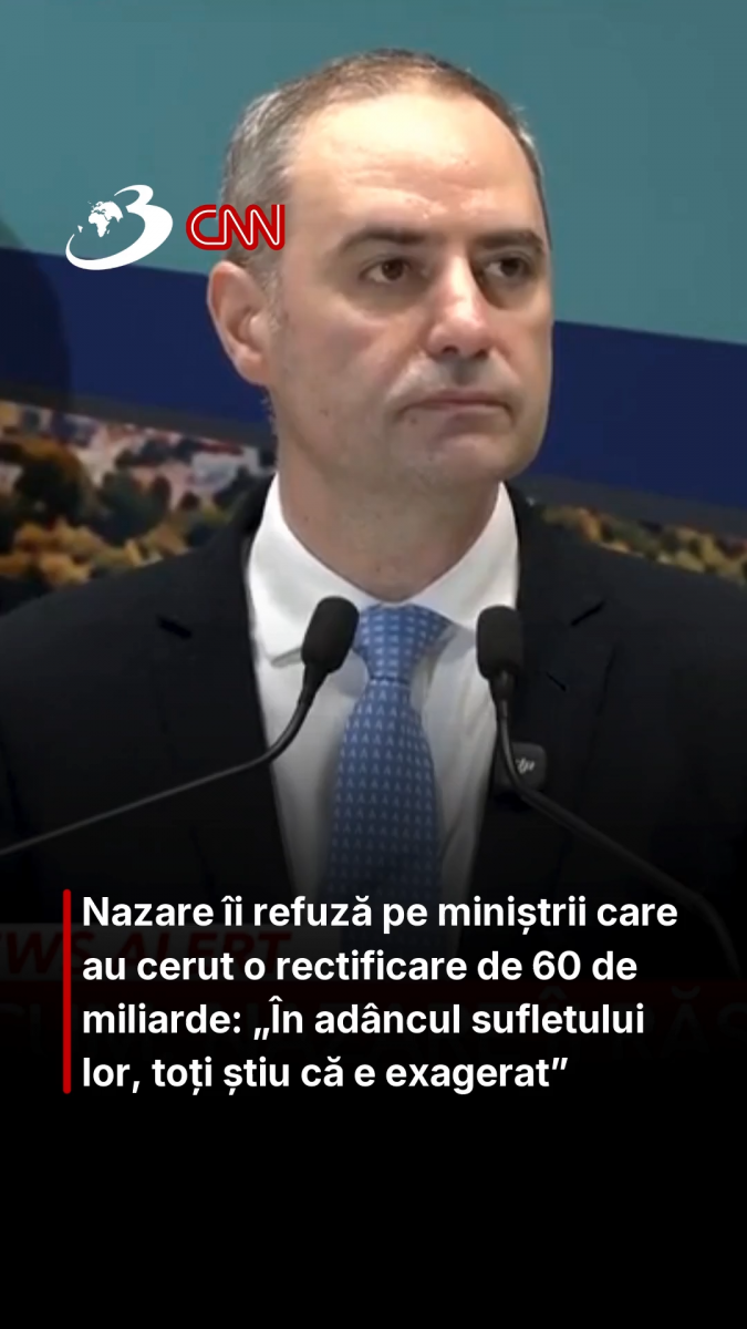 Nazare îi refuză pe miniștrii care au cerut o rectificare de 60 de miliarde: „În adâncul sufletului lor, toți știu că e exagerat”