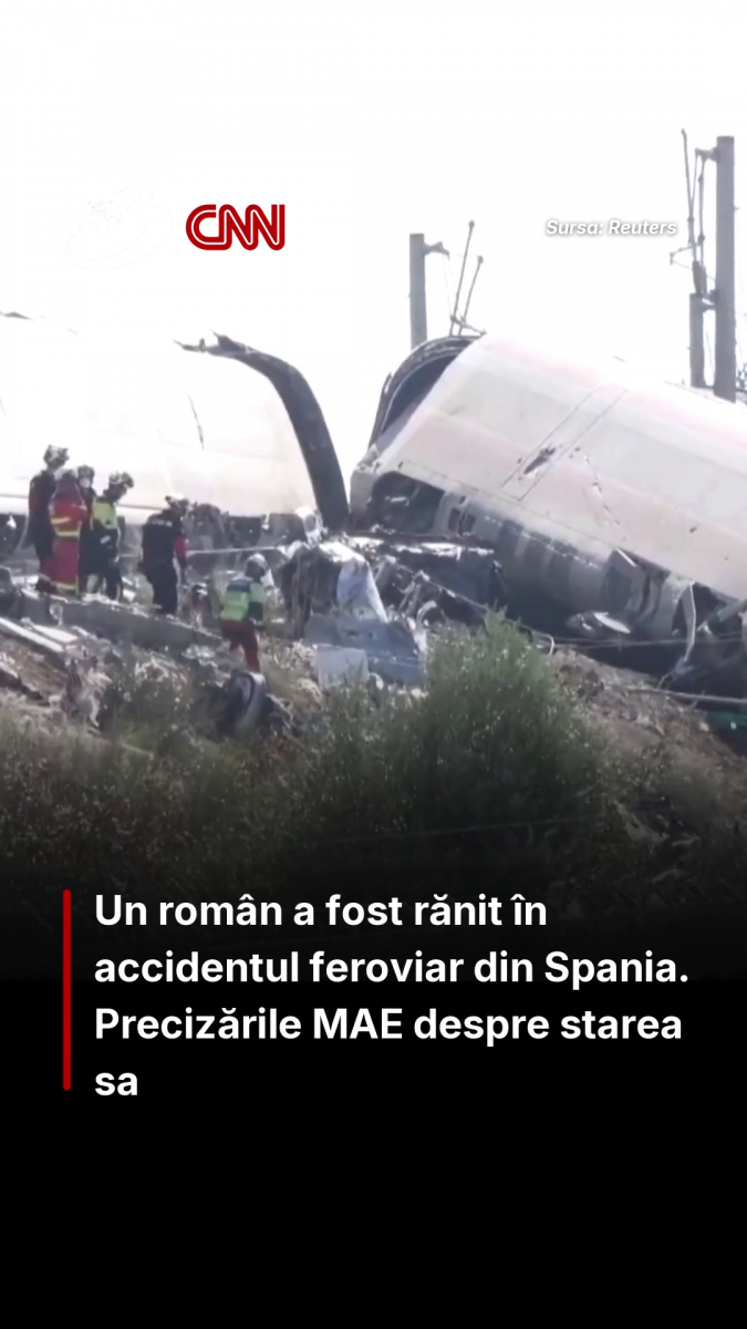 Un român a fost rănit în accidentul feroviar din Spania. Precizările MAE despre starea sa