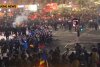 Protestul din Piața Victoriei s-a încheiat. Jandarmii au reținut cel puțin 20 persoane. Protestatarii violenți au fugit 431752