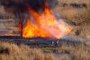 Incendiul de vegetaţie pe Autostrada Soarelui a fost stins, circulaţia a fost reluată 459701