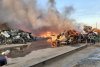 VIDEO. Incendiu de proporții în Buzău. 20 de mașini de pompieri, chemate să intervină 609806