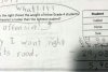Fetița de 10 ani a refuzat să rezolve o problemă la testul de matematică, însă i-a oferit profesoarei o explicație în scris genială  625842
