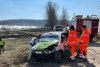 Accident la Raliul Braşovului. O maşină s-a înfipt într-un cap de pod, copilotul a rămas încarcerat 700622