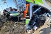 Accident la Raliul Braşovului. O maşină s-a înfipt într-un cap de pod, copilotul a rămas încarcerat 700623