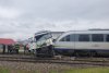 Un TIR a fost lovit în plin de două trenuri care transportau persoane, în județul Vaslui 703106