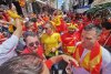 Suporterii din Macedonia de Nord, spectacol unic în Centrul Vechi înaintea meciului de la Euro 2020 712131