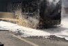 Un autobuz cu pasageri a luat foc în Târnăveni 713025