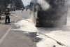 Un autobuz cu pasageri a luat foc în Târnăveni 713026