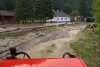 Calea ferată pe care circula Mocănița a fost distrusă de viitură 713606