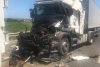 Trei camioane, accident devastator pe autostrada A4, în Constanţa 717938