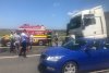 Trei camioane, accident devastator pe autostrada A4, în Constanţa 717940