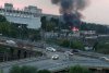 Incendiu în București, lângă stadionul echipei Rapid. Un vagon a luat foc în zona de triaj a Gării Basarab 722580