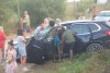 SUV izbit violent de un tren cu călători, în comuna 23 August, Constanța: Pasagerii din mașină, răniți 724331