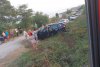 SUV izbit violent de un tren cu călători, în comuna 23 August, Constanța: Pasagerii din mașină, răniți 724335