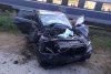 SUV izbit violent de un tren cu călători, în comuna 23 August, Constanța: Pasagerii din mașină, răniți 724339
