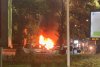 O maşină a luat foc pe Splaiul Independenţei din Capitală 724691