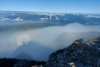 Fenomen rar în munţii Bucegi: imagini cu efectul Gloria sau "omul din nori" 724953