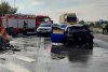 Accident grav între un autocar cu 30 de pasageri şi un autoturism pe Autostrada Pitești - București 728129