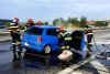 Accident grav între un autocar cu 30 de pasageri şi un autoturism pe Autostrada Pitești - București 728130