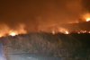 Incendiu de vegetație pe muntele Pietricica, Neamţ. Focul uriaș se apropie de zonele locuite 738832