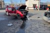 Elevul unei școli de șoferi a provocat un accident în timpul probei practice, în Brăila. Polițistul examinator a fost rănit 743850