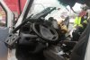 Microbuz distrus după impactul cu un TIR, accident mortal pe centura Caransebeş 746715