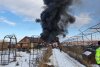 Incendiu violent la un parc de dezmembrări auto din Neamţ | Zeci de maşini au luat foc 749187