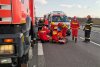 Grav accident rutier pe autostrada A1 București - Pitești. A intervenit de urgență elicopterul SMURD 754238