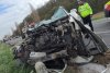 Trei oameni au murit într-un accident grav pe E85, în județul Bacău. Patru mașini s-au ciocnit violent 761775