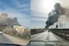 Incendiu de proporții la marginea Timișoarei, cu pericol de extindere la un depozit de azotat de amoniu. Locuitorii au fost avertizați prin mesaj RO-Alert 762061