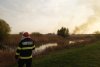 Incendiu puternic în Delta Dunării. Arde o suprafață mare de stuf, în apropierea caselor 762398