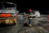 Incendiu izbucnit la patru utilaje care lucrau la drumul expres Craiova-Pitești, în județul Olt 764207