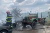 Incendiu puternic la un centru de dezmembrări auto din Giurgiu 765035