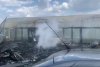 Incendiu puternic la un centru de dezmembrări auto din Giurgiu 765037