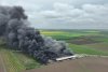 Incendiu devastator la un depozit de deșeuri, în Techirghiol! Norul uriaş de fum, văzut de la 20 de km distanţă 765556