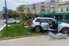 Accident grav în centrul Aradului! Unui bărbat i s-a făcut rău la volan şi a avariat şase maşini 766290