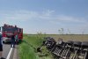 Accident în județul Arad! Un şofer a murit, după ce s-a răsturnat cu TIR-ul pe care îl conducea 766705