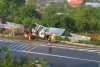 Un camion ce transporta bare de fier s-a răsturnat peste un solar de legume în Vrancea. Şoferul a ajuns la spital 771586