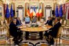 Iohannis, Draghi, Scholz și Macron, poză de grup cu Zelenski, înainte de discuțiile oficiale | Ce rol are România în discuțiile de la Kiev 774014