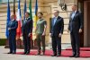 Iohannis, Draghi, Scholz și Macron, poză de grup cu Zelenski, înainte de discuțiile oficiale | Ce rol are România în discuțiile de la Kiev 774016