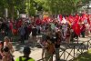 Protest anti-NATO cu secera și ciocanul la Madrid, înaintea summit-ului Alianței militare 775743